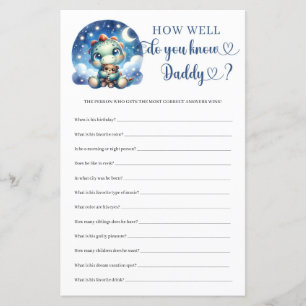 Papier Dinosaure mignon Comment Bien Connaissez-Vous Papa