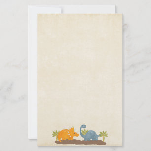 Papier Dinosaures Mignons Faune Préhistorique