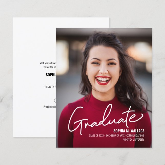 Papier Diplômé de l'Université Economique avec photo (Devant / Derrière)