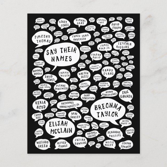 Papier dire leurs noms (Devant)