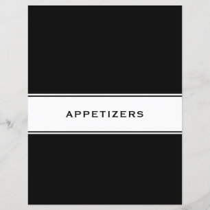 Papier Divider chapitre livre de recettes Entrées