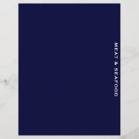 Divider de recette | Bleu et blanc | Viande et fru