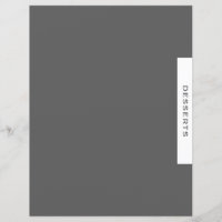 Divider de recette | Desserts | Gris et blanc