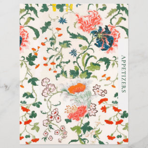 Papier Divider de recette   Entrée   Floral élégant