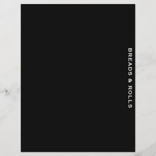Papier Divider de recette Noir et blanc Pailles et ro