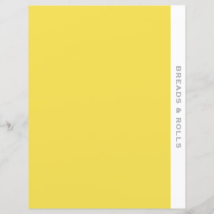 Papier Divider de recette Pailles et rouleaux Simple