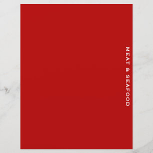 Papier Divider de recette   Viande et fruits de mer   Rou