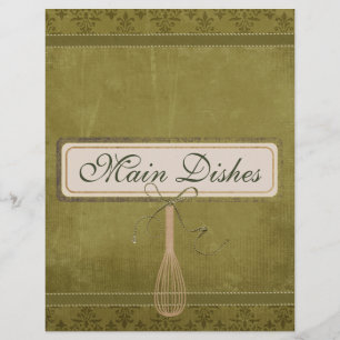 Papier Dividers verts olive classique