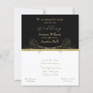 Papier Divideur or et noir Elegant or