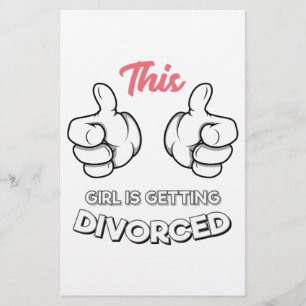 Papier Divorce - Cette Fille Se Divorce