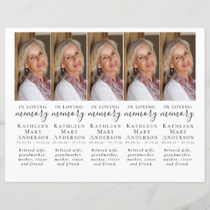 Papier do-it-yourself Photo Sympathy Funeral Prayer Signe