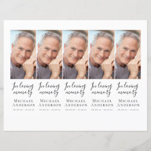 Papier do-it-yourself Photo Sympathy Funeral Prayer Signe