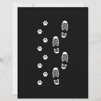 Papier Dog Walk Foot Print Dog Walker Dog Walking