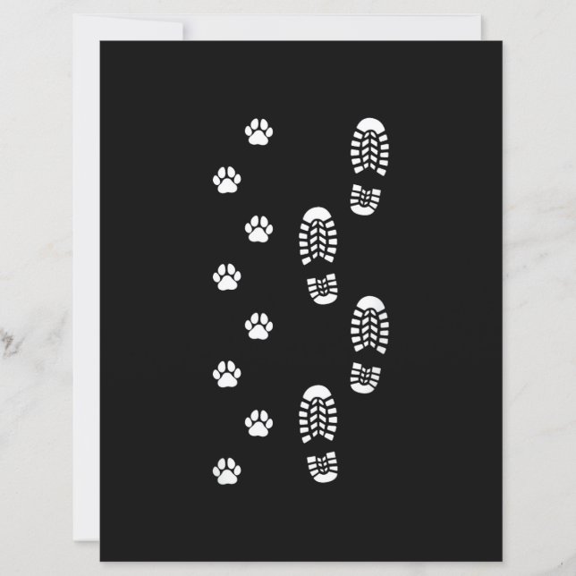 Papier Dog Walk Foot Print Dog Walker Dog Walking (Devant)