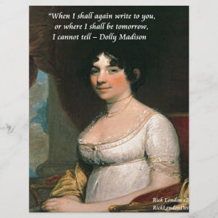 Papier Dolly Madison & Célèbre Citation Où je serai