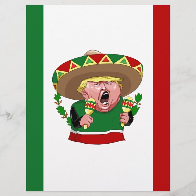 Papier donald trump mexicain (Devant)