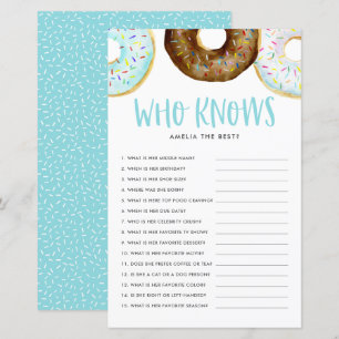 Papier Donuts Bleus et Chocolat qui connaît maman meilleu