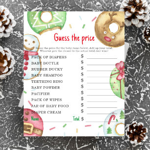 Papier Donuts de Noël - Jeux de fête Jeu devis de prix