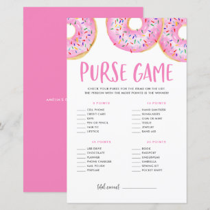 Papier Donuts roses Ce qui est dans votre jeu de Baby sho