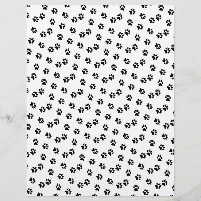 Papier double Empreintes noir et blanc (Devant)