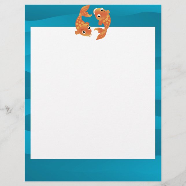 Papier Double poisson (Devant)