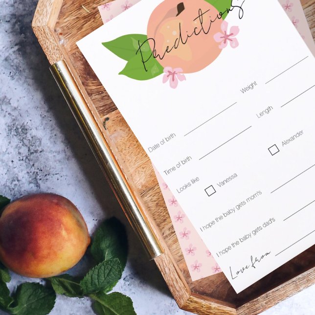 Papier Douces prédictions de pêche pour le jeu de la baby (Créateur téléchargé)