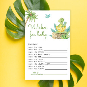 Papier Doux Dinosaur Aquarelle Voeux pour Baby Game