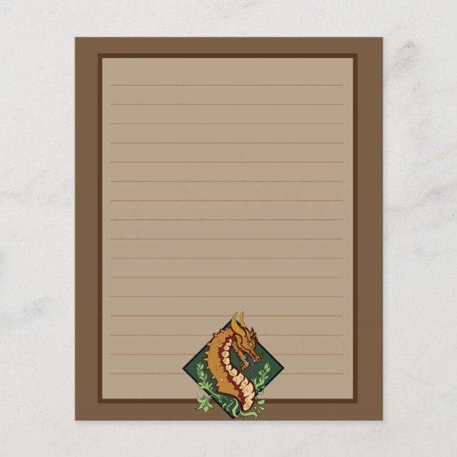 Papier Dragon Brown stylisé (Devant)