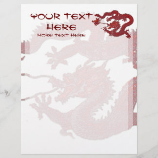 Papier Dragon de cire rouge