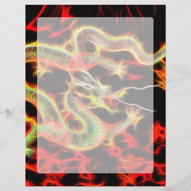 Papier Dragon Fire décor sur Lucky Energy (Devant)