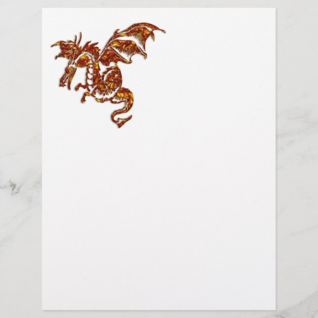 Papier Dragon flamboyant (Devant)