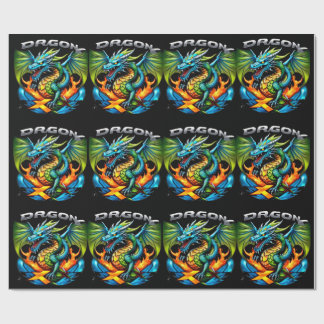 Papier Dragon fly emballage cadeau