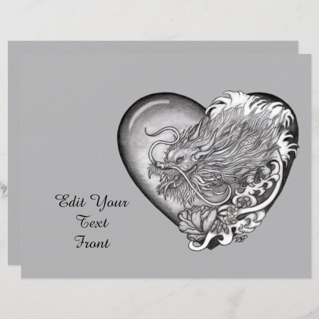 Papier Dragon Heart (Devant / Derrière)