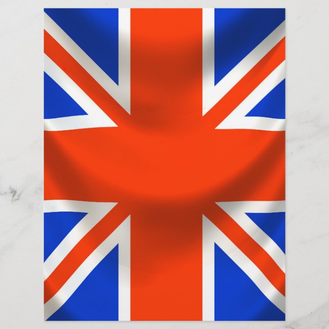 Papier drapeau carré anglais (Devant)