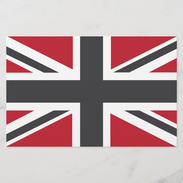 Papier Drapeau cool gris rouge Union Jack britannique (UK (Devant)