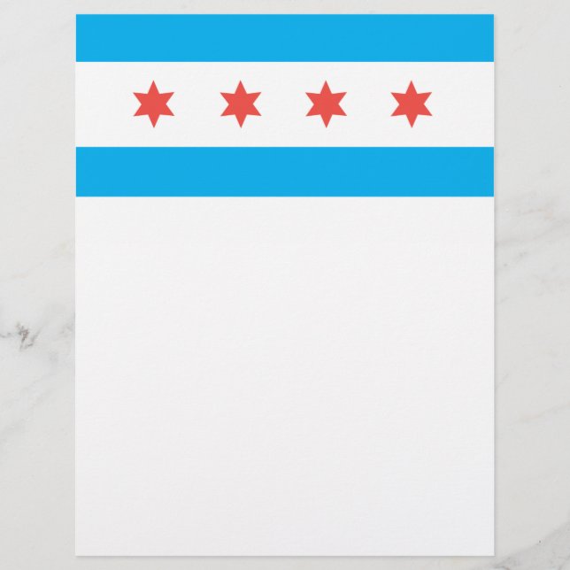 Papier Drapeau de Chicago (Devant)
