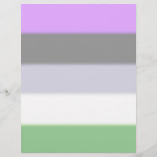 Papier Drapeau de fierté Genderqueer tombé