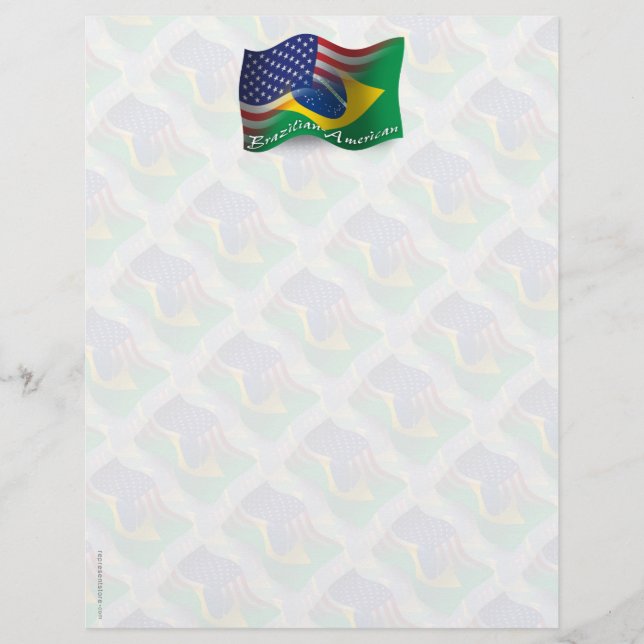Papier Drapeau de la Brazilian (Devant)