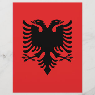 Papier Drapeau de l'Albanie