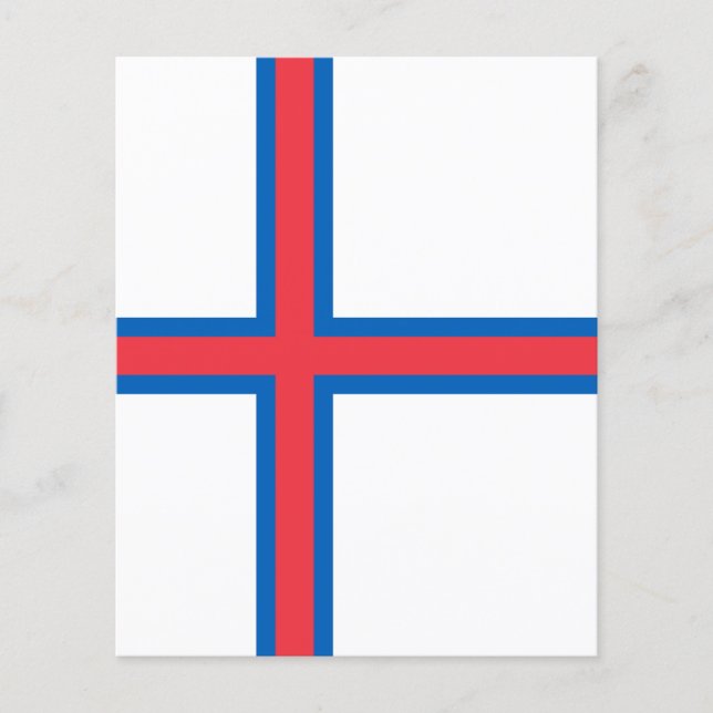 Papier Drapeau des îles Féroé (Devant)