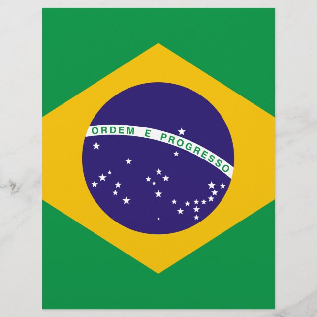Papier Drapeau du Brésil (Devant)