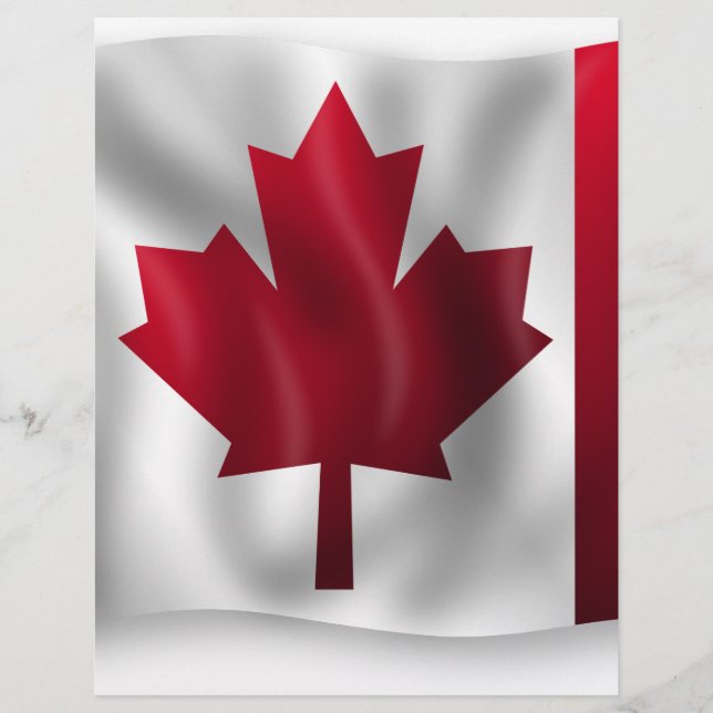Papier Drapeau du Canada (Devant)