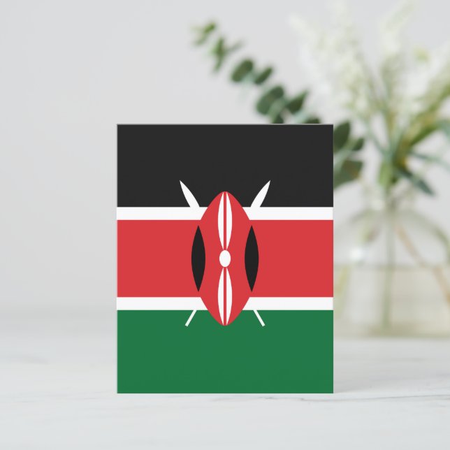 Papier Drapeau du Kenya (Debout devant)