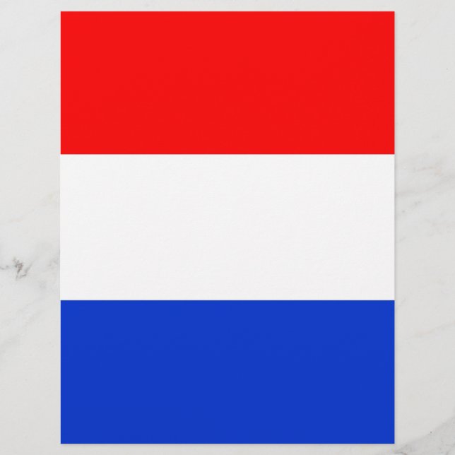 Papier Drapeau du Pays-Bas (Devant)