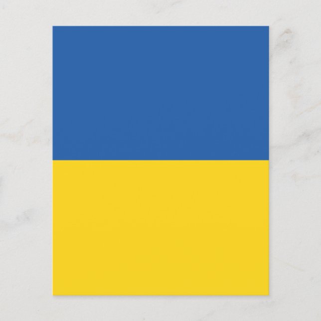 Papier Drapeau d'Ukraine (Devant)