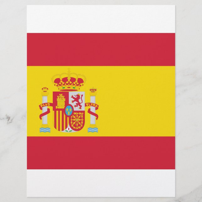 Papier Drapeau espagnol / Espagne (Devant)