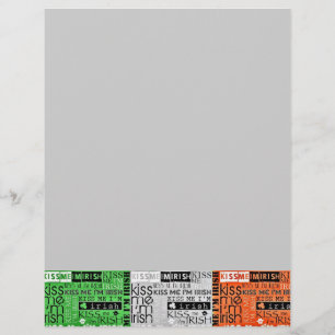 Papier Drapeau irlandais Kiss Me