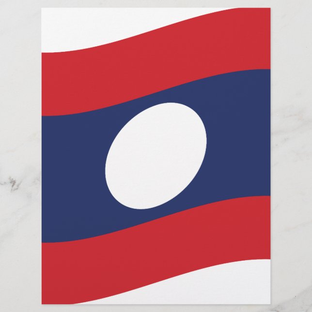 Papier Drapeau Laos (Devant)