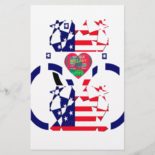 Papier Drapeau national USA Espoir Beau Design Incroyable (Devant)
