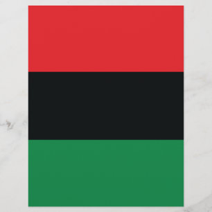 Papier Drapeau rouge, noir et vert